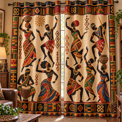 Heritage Dancers Quilted Curtains NCU0PT12100