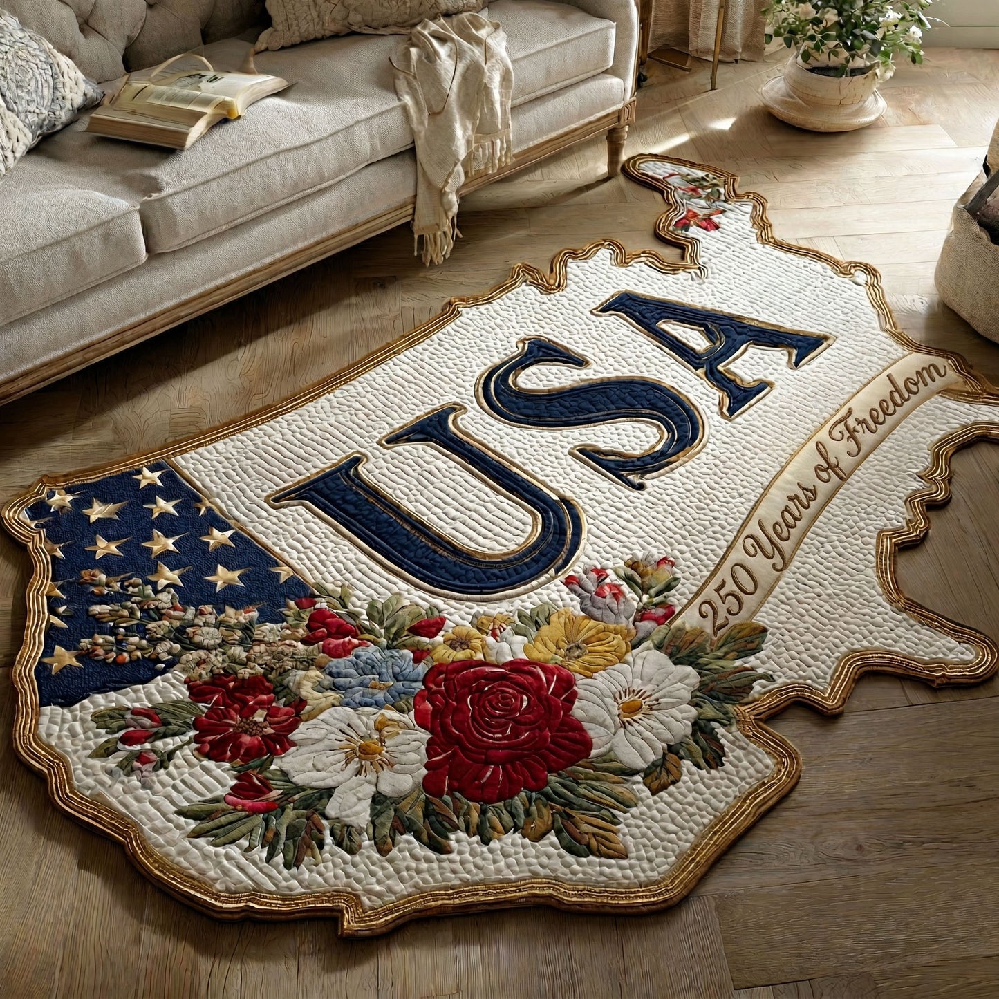 Heritage Eagle Custom Shape Area Rug NCU0NT12654