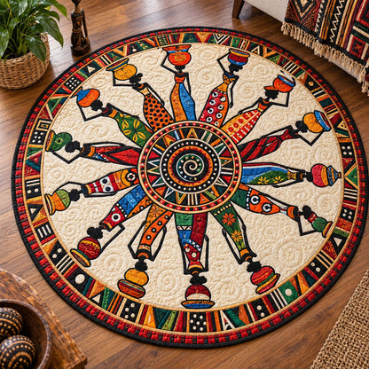 Heritage Echo Quilted Round Mat NCU0PT12067