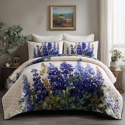 Heritage Field 3-Piece Quilted Bedding Set NCU0DK12166