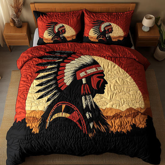 Heritage Glory 3-Piece Quilted Bedding Set NCU0DK3605