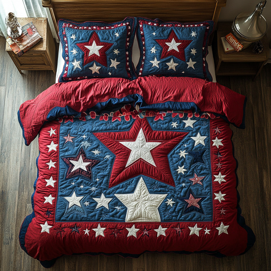 Heritage Glow 3-Piece Quilted Bedding Set NCU0DK8494