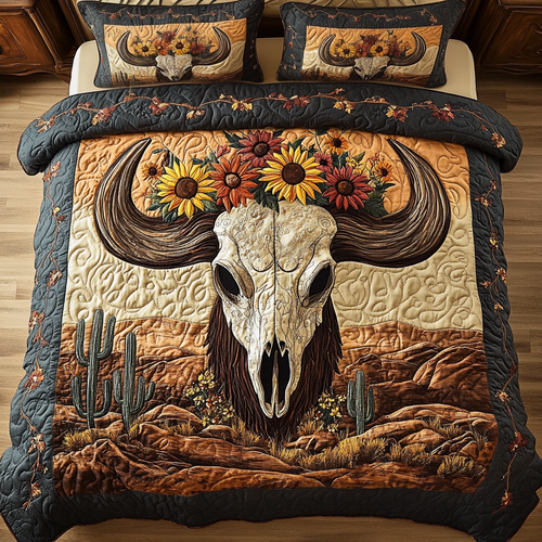 Heritage Glow 3-Piece Quilted Bedding Set NCU0VH1705