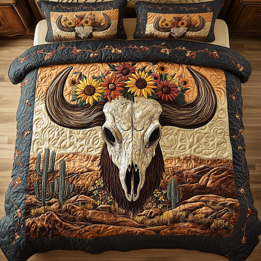 Heritage Glow 3-Piece Quilted Bedding Set NCU0VH1705