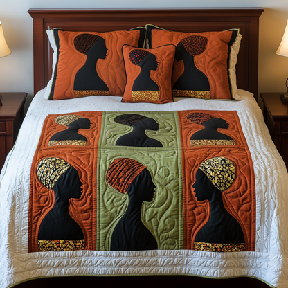 Heritage Glow 3-Piece Quilted Bedding Set NCU0VH2041