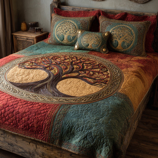 Heritage Grove 3-Piece Quilted Bedding Set NCU0VL3113