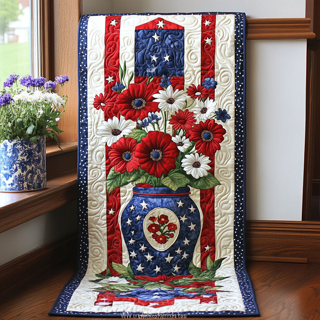 Heritage Heirloom Quilted Table Runner NCU0PT4818