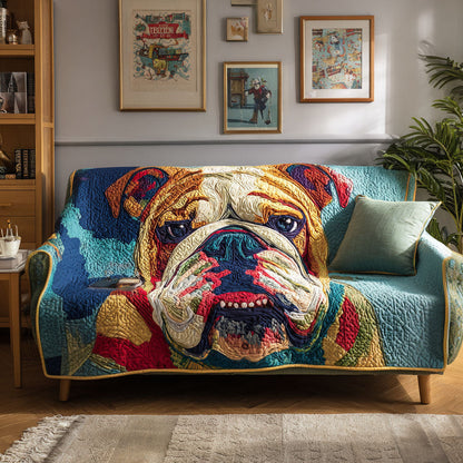 Heritage Hound Quilted Sofa Cover NCU0PT9922