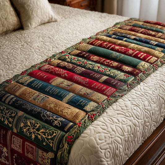 Heritage Library Quilted Bed Runner NCU0TV1373