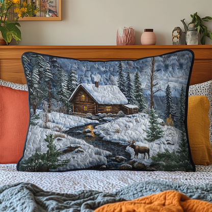 Heritage Log Cabin Quilted Bedding Pillow Case NCU0DK3780