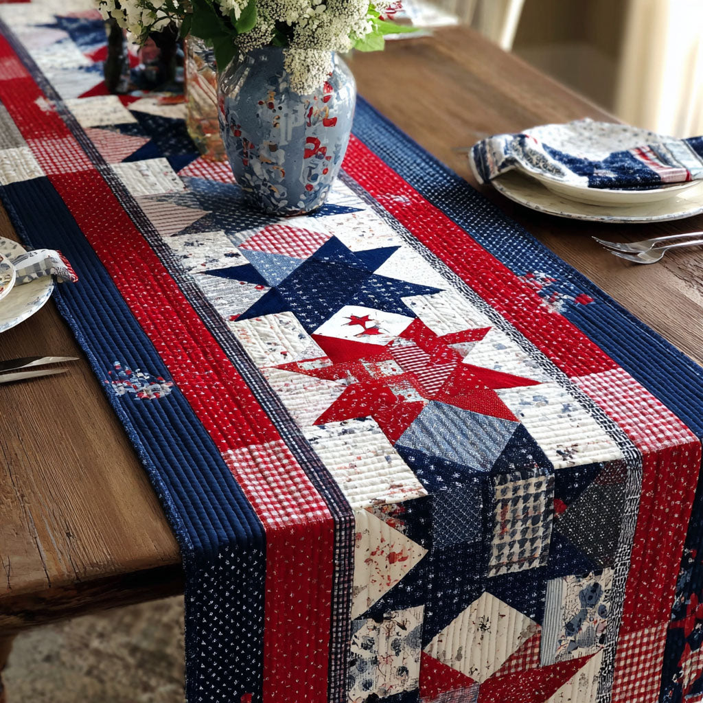 Heritage Patch Quilted Table Runner NCU0NT12698
