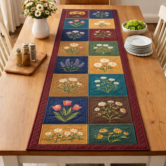 Heritage Patch Quilted Table Runner NCU0TV1697