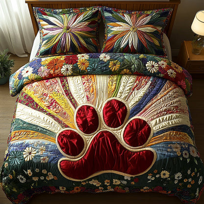 Heritage Paws 3-Piece Quilted Bedding Set NCU0DV8962