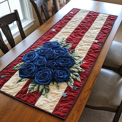 Heritage Petals Quilted Table Runner NCU0DK8501