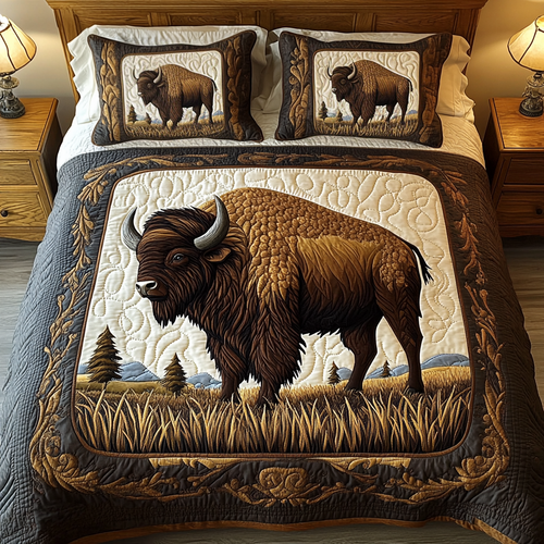 Heritage Plains 3-Piece Quilted Bedding Set NCU0VH1906