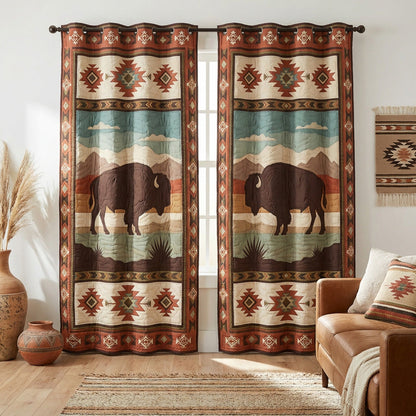 Heritage Plains Quilted Curtains NCU0TV1625
