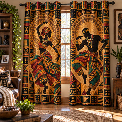 Heritage Rhythms Quilted Curtains NCU0PT12127