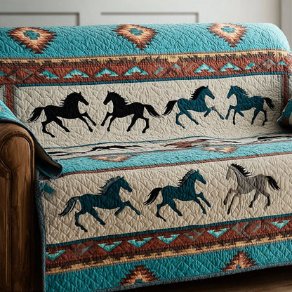 Heritage Ride Quilted Sofa Cover NCU0NT11945