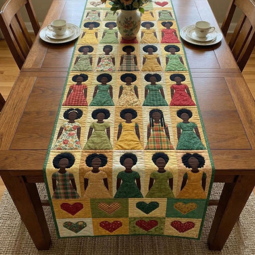Heritage Sisters Quilted Table Runner NCU0NT12576