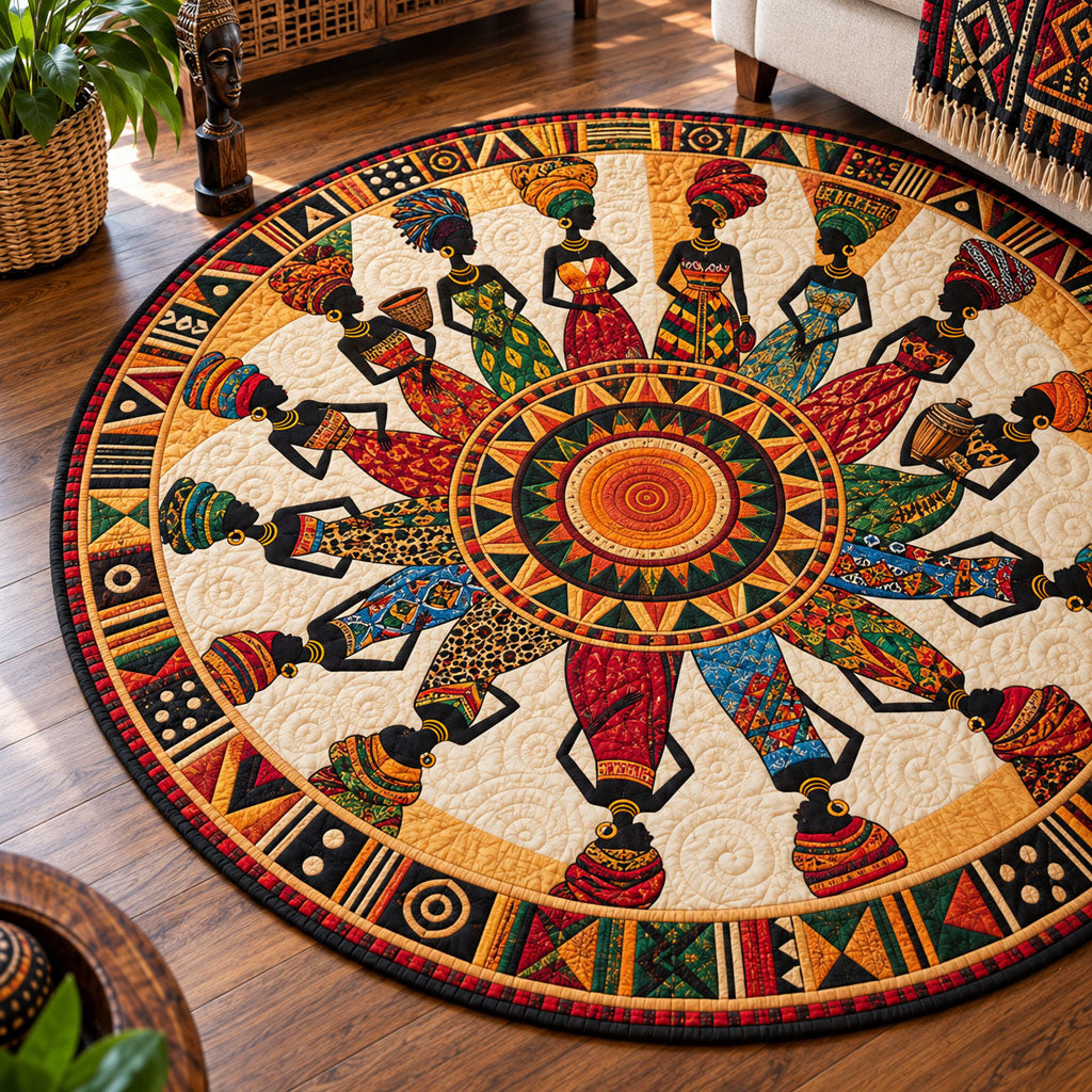 Heritage Soul Quilted Round Mat NCU0PT12068