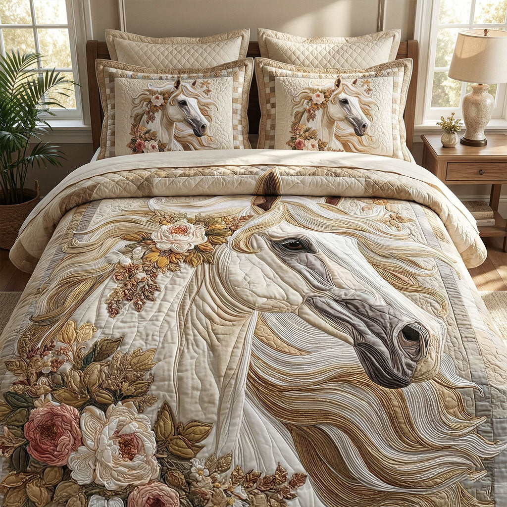 Heritage Spirit 3-Piece Quilted Bedding Set NCU0NT12067