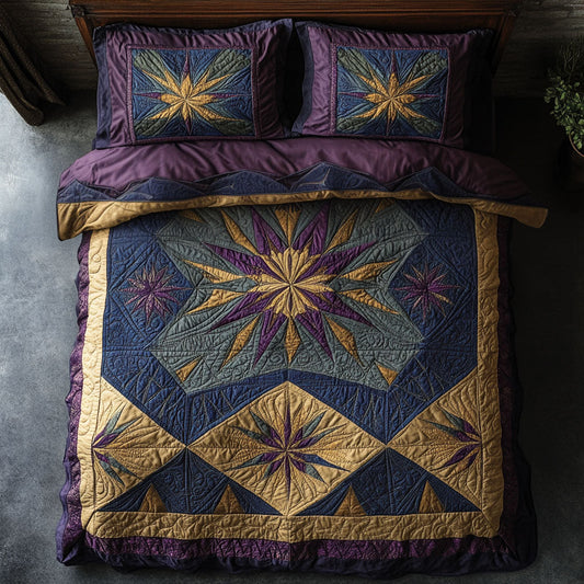 Heritage Star 3-Piece Quilted Bedding Set NCU0PT6838