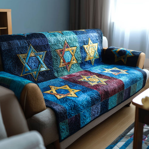 Heritage Star Quilted Sofa Cover NCU0NT12173