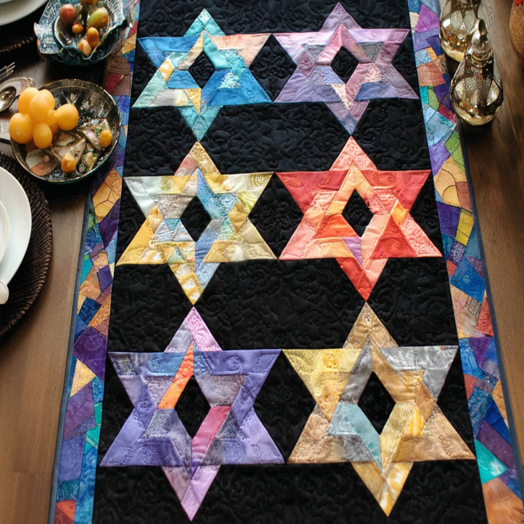 Heritage Star Quilted Table Runner NCU0NT12013
