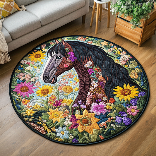 Heritage Stride Quilted Round Mat NCU0DK6638