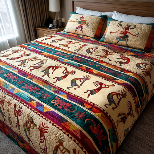 Heritage Winds 3-Piece Quilted Bedding Set NCU0DK8306