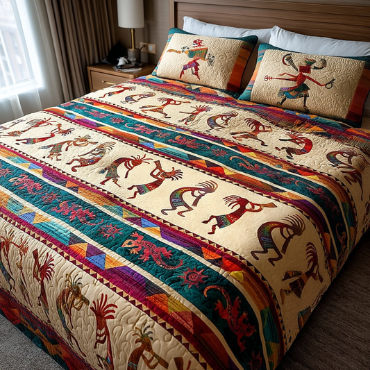 Heritage Winds 3-Piece Quilted Bedding Set NCU0DK8306