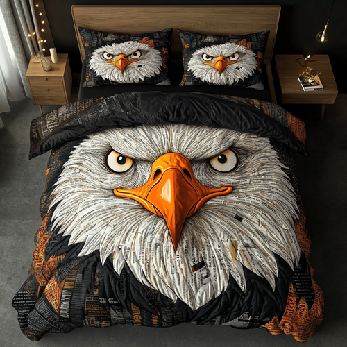 Heroic Eagle 3-Piece Quilted Bedding Set NCU0VH5965