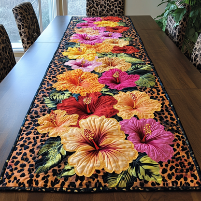 Hibiscus Bliss Quilted Table Runner NCU0DK6123
