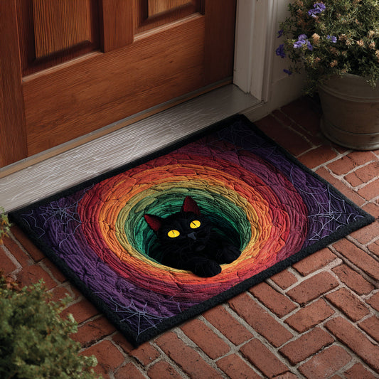 Hidden Black Cat Doormat NCU0HH504