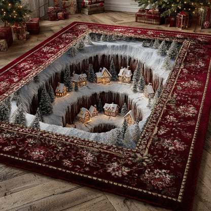 Hidden Christmas Village Area Rug NCU0HH1142