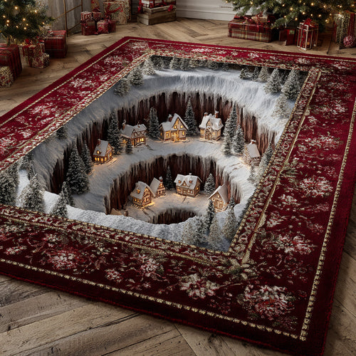 Hidden Christmas Village Area Rug NCU0HH1142