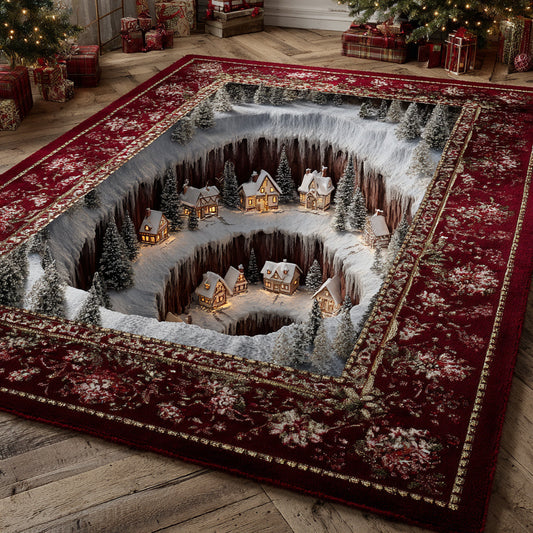 Hidden Christmas Village Area Rug NCU0HH1142