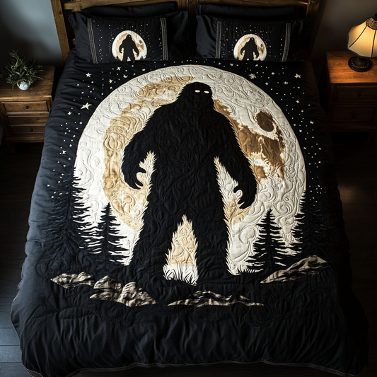 Hidden Footprint 3-Piece Quilted Bedding Set NCU0DK7042
