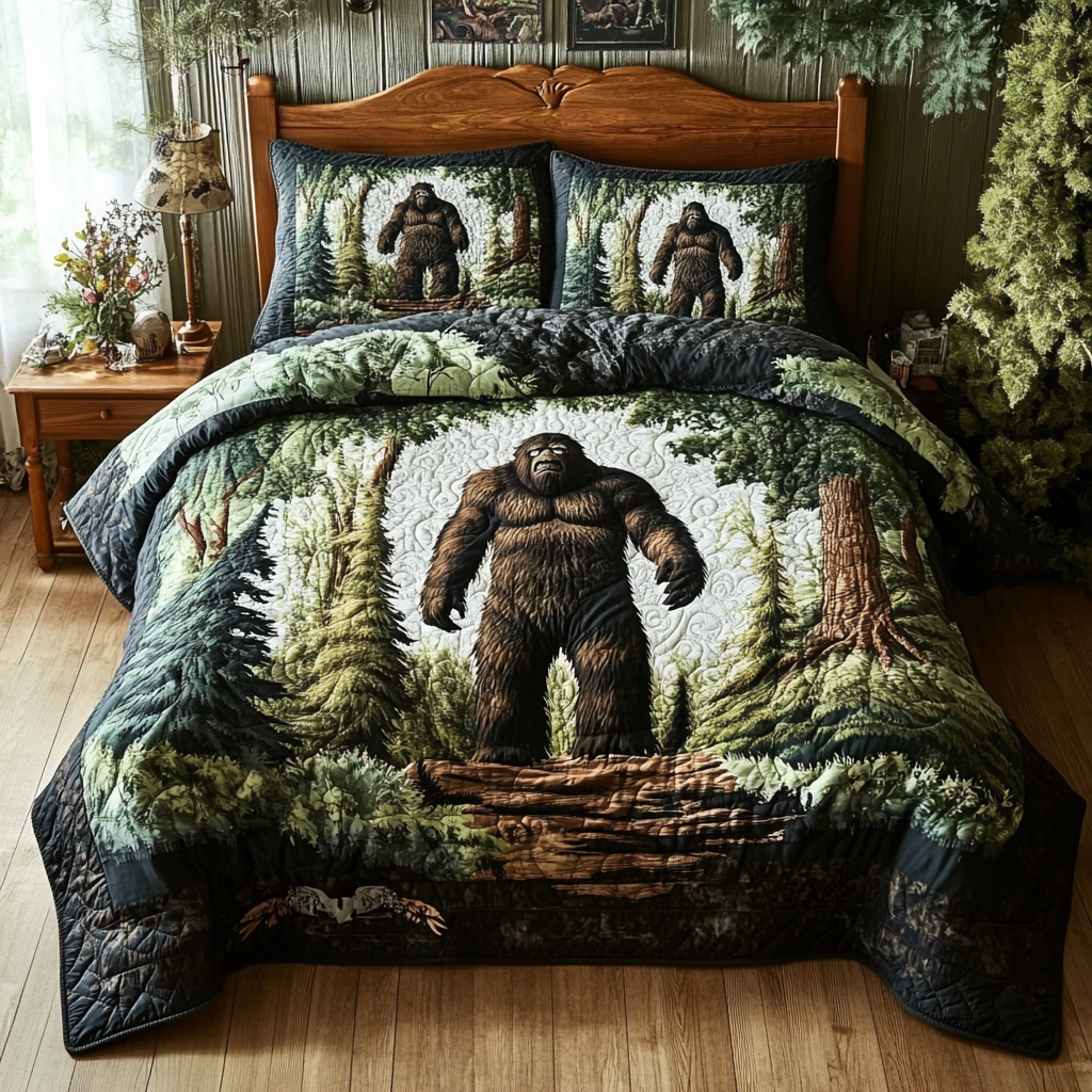 Hidden Giant 3-Piece Quilted Bedding Set NCU0DK7037