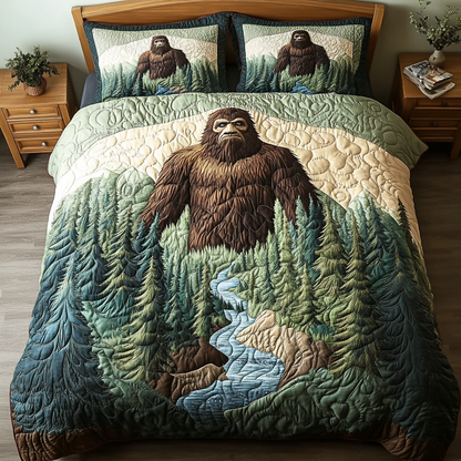 Hidden Giant 3-Piece Quilted Bedding Set NCU0VH5986