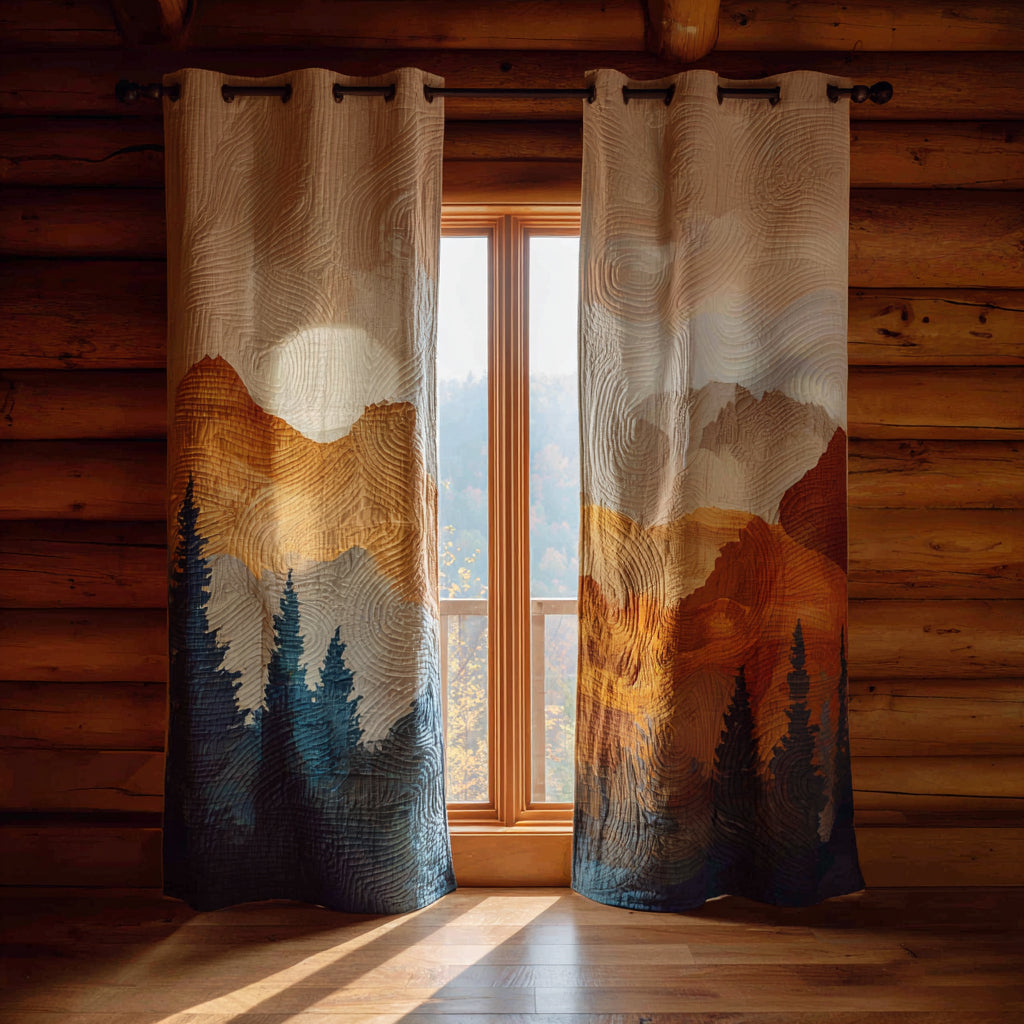 Hidden Glade Quilted Curtains NCU0DV8372