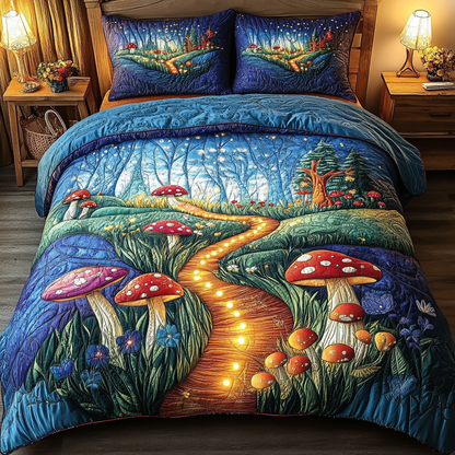 Hidden Grove 3-Piece Quilted Bedding Set NCU0VL2423