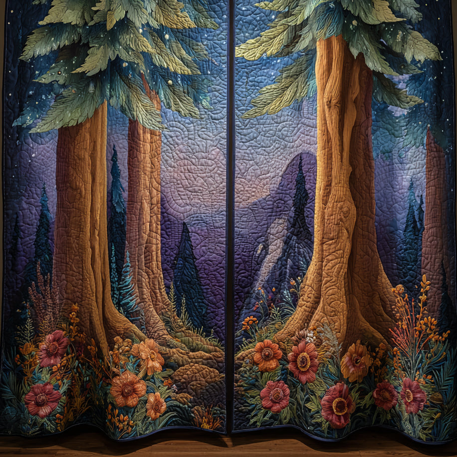 Hidden Grove Quilted Curtains NCU0DV8556
