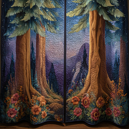 Hidden Grove Quilted Curtains NCU0DV8556