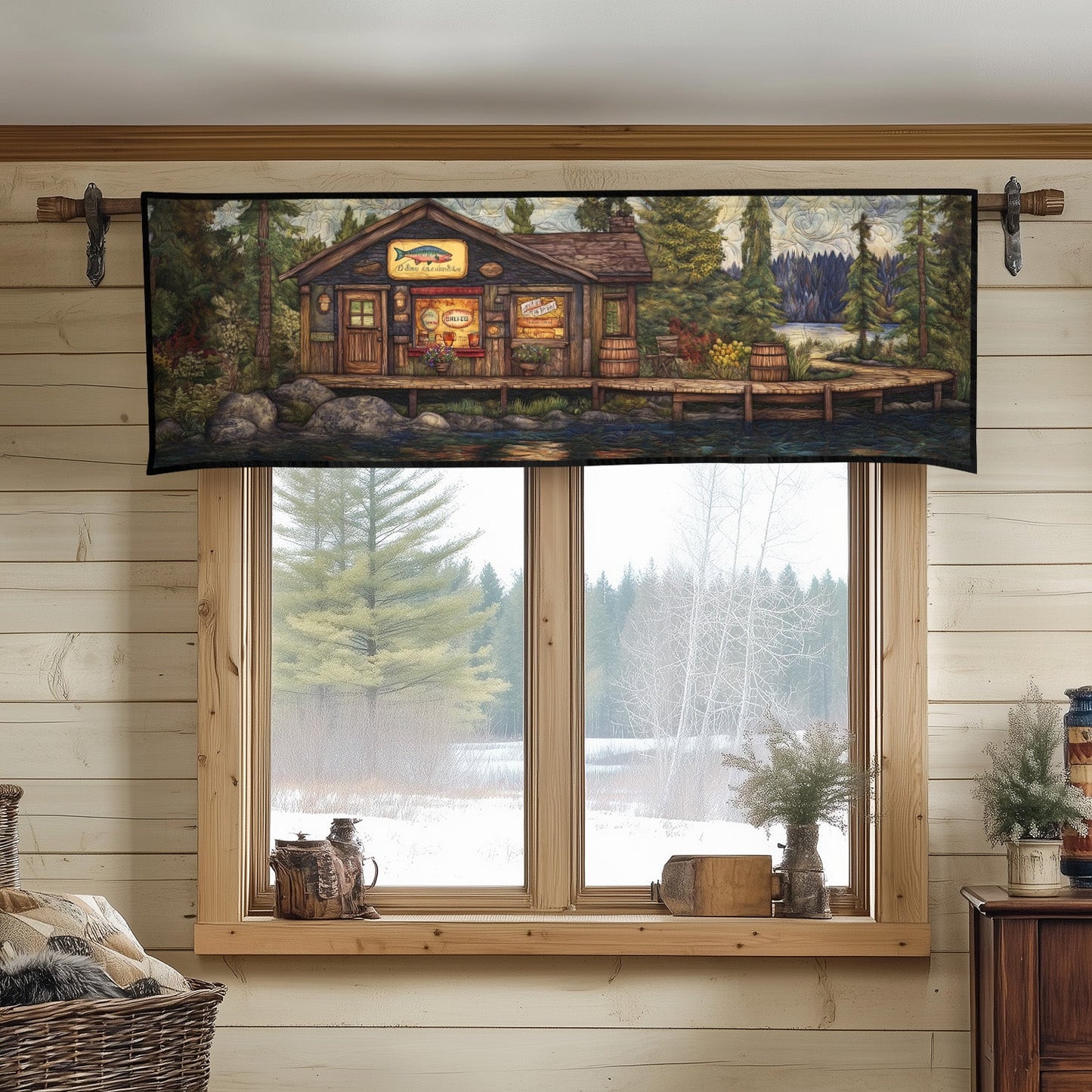 Hidden Hideaway Quilted Valance NCU0PT5056