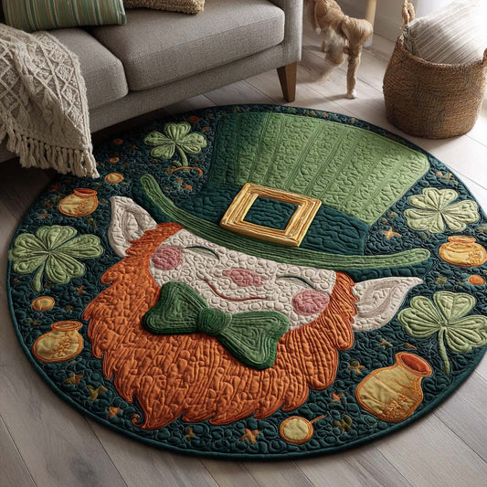 Hidden Treasure Quilted Round Mat NCU0HH1796