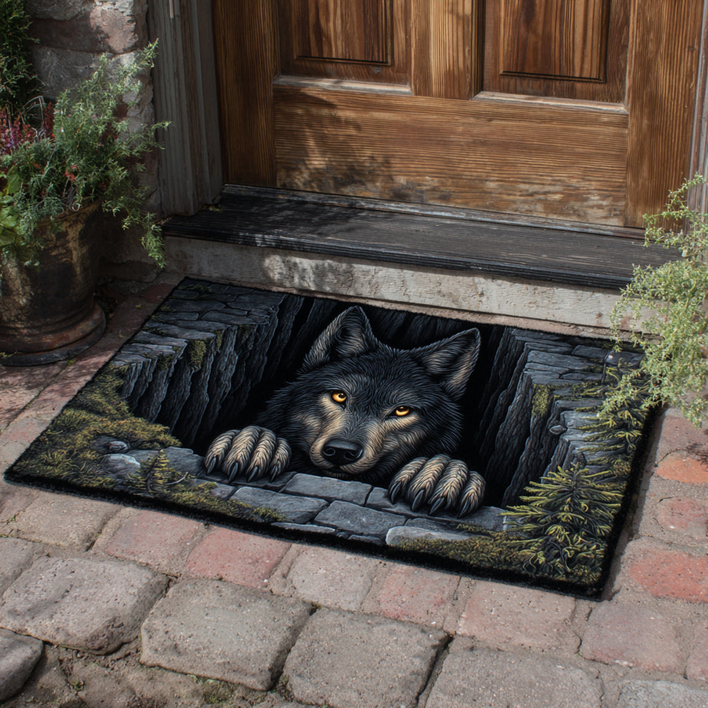 Hidden Wolf Lair Doormat NCU0HH1615