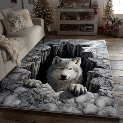 Hidden Wolf Portal Area Rug NCU0HH1540