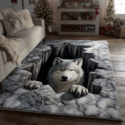 Hidden Wolf Portal Area Rug NCU0HH1540