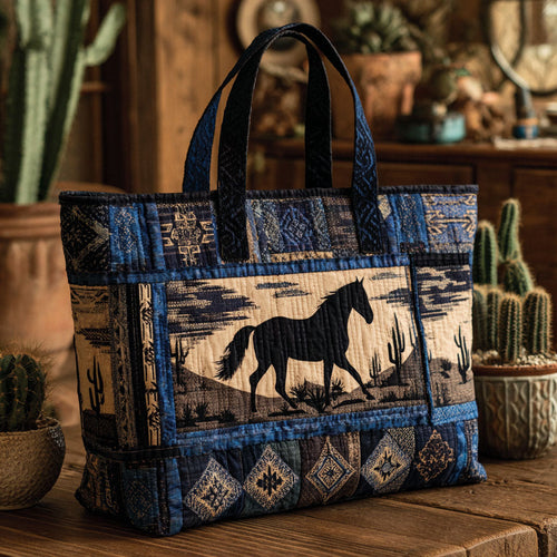 High Noon Trails Quilted Tote Bag NCU0PT8619